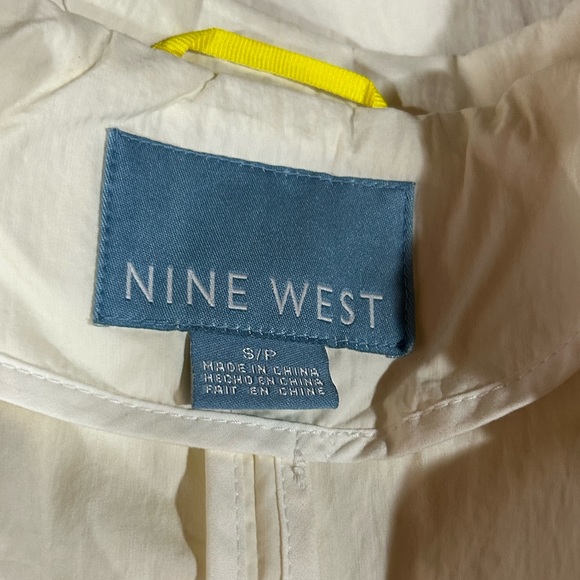 Nine West Off White Belted Trench Coat - Picture 8 of 10